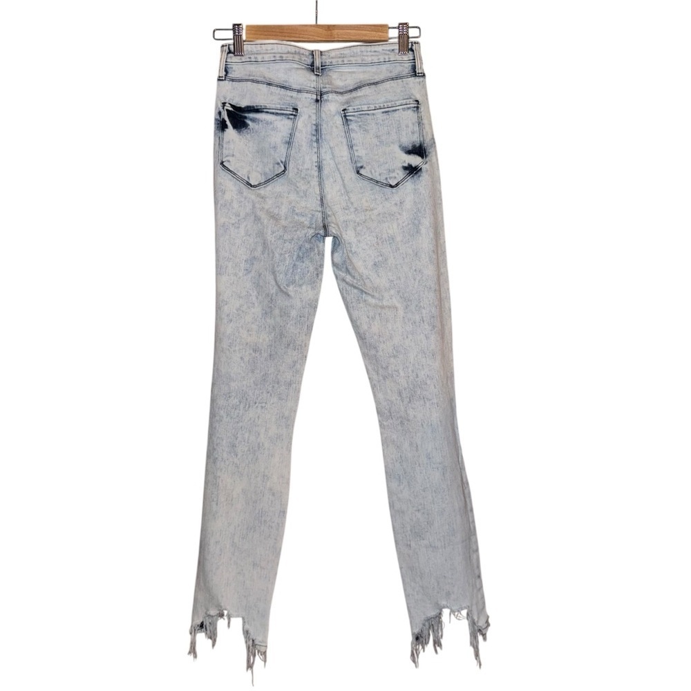 L'AGENCE High Line Skinny Jeans Calypso Distressed Destructed Acid Wash Size 25 - Picture 13 of 16